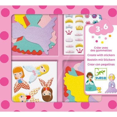 Djeco - Stickers pour les petits - J'aime les princesses Djeco - Stickers pour les petits - J'aime les princesses