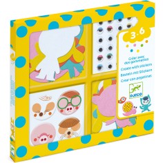 Djeco - Stickers pour les petits - J'aime les animaux