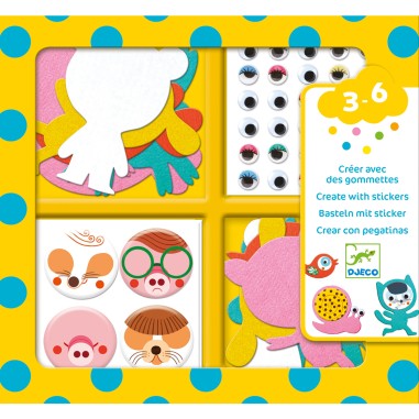 Djeco - Stickers pour les petits - J'aime les animaux Djeco - Stickers pour les petits - J'aime les animaux