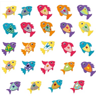 Djeco - Stickers pour les petits - J'aime les poissons Djeco - Stickers pour les petits - J'aime les poissons
