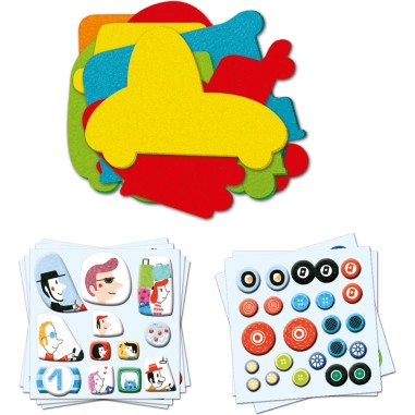 Coffret Créer avec des Gommettes J aime les voitures - Djeco Coffret Créer avec des Gommettes J aime les voitures - Djeco