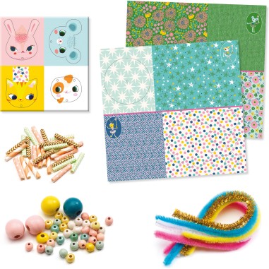 Djeco - Découpage et enfilage des petits - Mes fées à  moi Djeco - Découpage et enfilage des petits - Mes fées à  moi