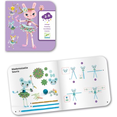 Djeco - Découpage et enfilage des petits - Mes fées à  moi Djeco - Découpage et enfilage des petits - Mes fées à  moi