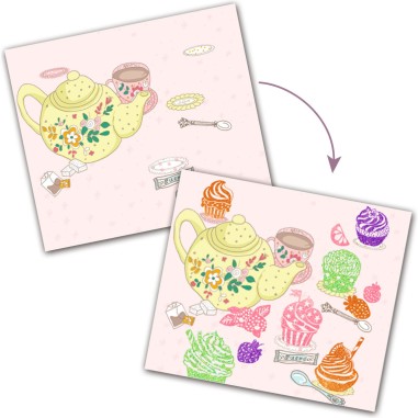 Djeco - Artistic Patch - Gourmandises Djeco - Artistic Patch - Gourmandises