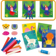 Djeco - Collages pour les petits - Avec des bouclettes 2