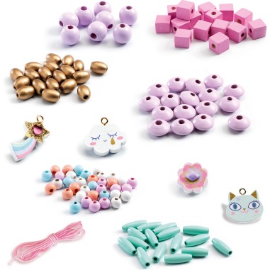Perles en bois - Arc en ciel - : jouets, déco, puériculture - Djeco Perles en bois - Arc en ciel - : jouets, déco, puériculture - Djeco