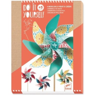 Moulins à vent Sweet - Do it Yourself - Djeco Moulins à vent Sweet - Do it Yourself - Djeco