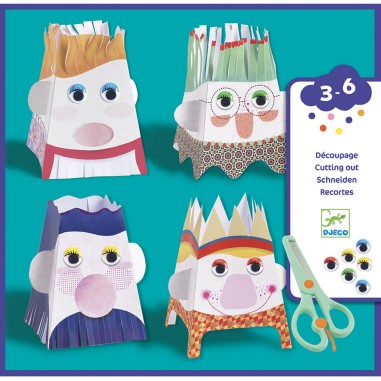 Djeco - Collages Des Petits - Coupe Coupe, Bonhommes Djeco - Collages Des Petits - Coupe Coupe, Bonhommes