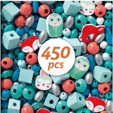 Djeco - Perles et bijoux - Perles bois - Petits animaux Djeco - Perles et bijoux - Perles bois - Petits animaux