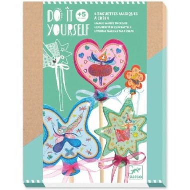 Do it Yourself - Baguettes magiques Petites fées - Djeco Do it Yourself - Baguettes magiques Petites fées - Djeco