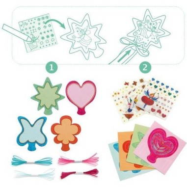 Do it Yourself - Baguettes magiques Petites fées - Djeco Do it Yourself - Baguettes magiques Petites fées - Djeco