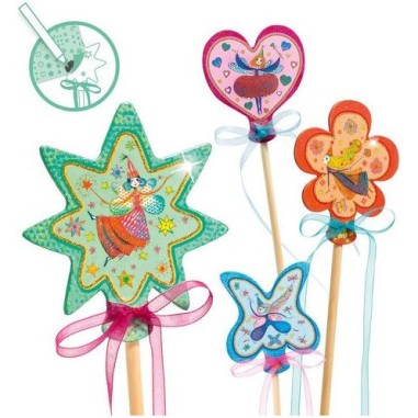 Do it Yourself - Baguettes magiques Petites fées - Djeco Do it Yourself - Baguettes magiques Petites fées - Djeco