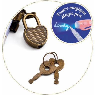 Carnet secret avec feutre magique Lisa - Lovely paper by Djeco - Lovely Paper By Djeco Carnet secret avec feutre magique Lisa - Lovely paper by Djeco - Lovely Paper By Djeco