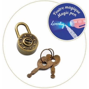 Carnet secret avec feutre magique Owen - Lovely paper by Djeco Carnet secret avec feutre magique Owen - Lovely paper by Djeco