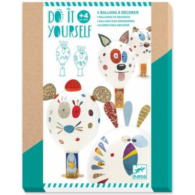Ballons à décorer animaux - Do it Yourself Djeco