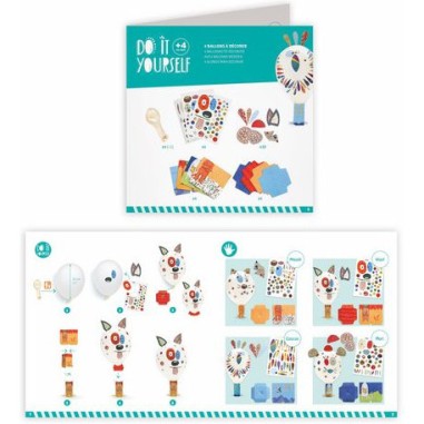 Ballons à décorer animaux - Do it Yourself Djeco