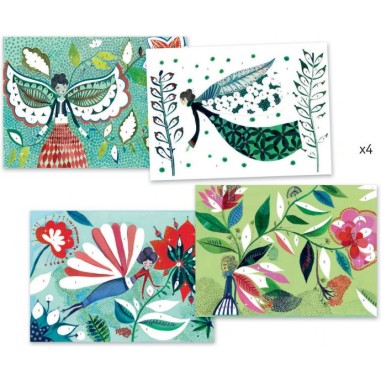 Tableaux à métalliser lucioles - loisirs créatifs - Djeco Tableaux à métalliser lucioles - loisirs créatifs - Djeco