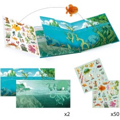 Histoire de stickers - les aventures de la mer - Djeco 2