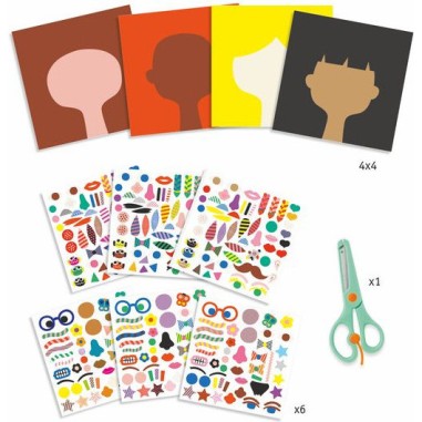 Djeco - Stickers pour les petits - Coiffeur Djeco - Stickers pour les petits - Coiffeur