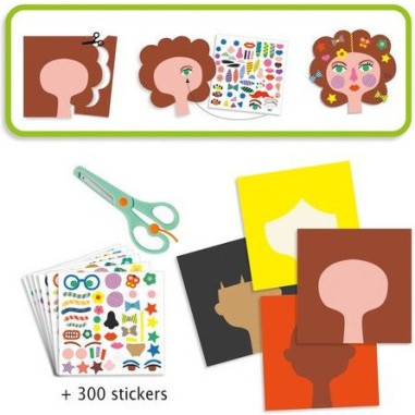 Djeco - Stickers pour les petits - Coiffeur Djeco - Stickers pour les petits - Coiffeur