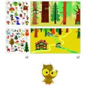 La forêt magique histoires de stickers - Djeco