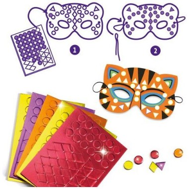 Masques à Décorer "Animaux de la Jungle" Do It Yourself Djeco Masques à Décorer "Animaux de la Jungle" Do It Yourself Djeco