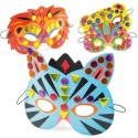 Masques à Décorer "Animaux de la Jungle" Do It Yourself Djeco Masques à Décorer "Animaux de la Jungle" Do It Yourself Djeco