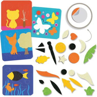 Collage feutrine douce nature - loisirs créatifs - Djeco Collage feutrine douce nature - loisirs créatifs - Djeco