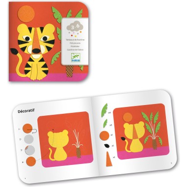 Collage feutrine douce nature - loisirs créatifs - Djeco Collage feutrine douce nature - loisirs créatifs - Djeco