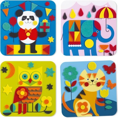 Djeco - Collages pour les petits - Douces créatures Djeco - Collages pour les petits - Douces créatures