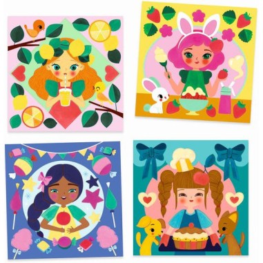 Cartes à peindre Djeco - Le goûter - dès 6 ans Cartes à peindre Djeco - Le goûter - dès 6 ans