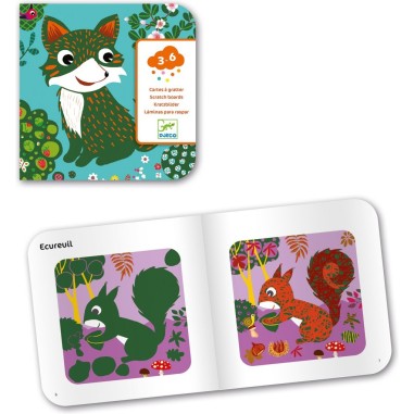Djeco - Cartes à  gratter pour les petits - Petites bêtes Djeco - Cartes à  gratter pour les petits - Petites bêtes