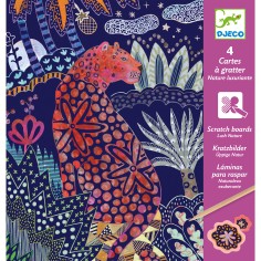 Djeco - Cartes à  gratter - Nature luxuriante