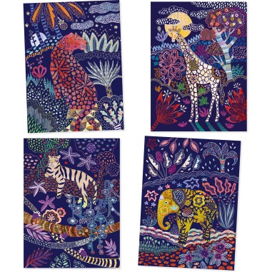 Djeco - Cartes à  gratter - Nature luxuriante Djeco - Cartes à  gratter - Nature luxuriante