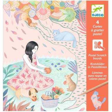Djeco - Cartes à  gratter - Le pique-nique Djeco - Cartes à  gratter - Le pique-nique