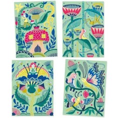 Carte a gratter pastel Le jardin fabuleux - Djeco 2
