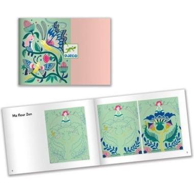 Carte a gratter pastel Le jardin fabuleux - Djeco Carte a gratter pastel Le jardin fabuleux - Djeco