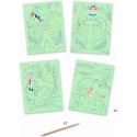 Carte a gratter pastel Le jardin fabuleux - Djeco Carte a gratter pastel Le jardin fabuleux - Djeco