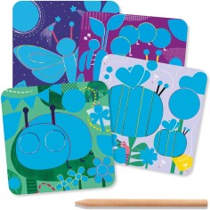 Djeco - Cartes à  gratter pour les petits - Toutes petites bêtes 2