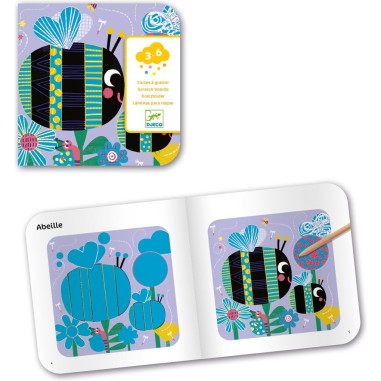 Djeco - Cartes à  gratter pour les petits - Toutes petites bêtes Djeco - Cartes à  gratter pour les petits - Toutes petites bêtes