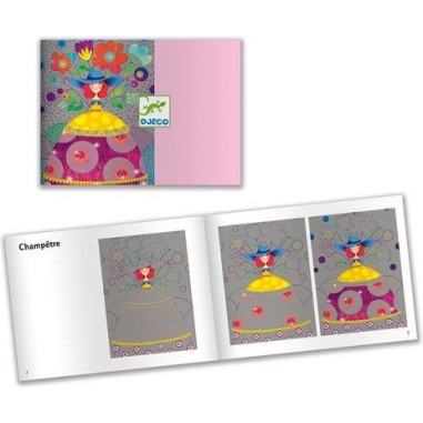 Djeco - Cartes à  gratter - Le bal des coquettes Djeco - Cartes à  gratter - Le bal des coquettes