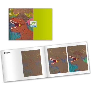 Djeco - Petits cadeaux - Cartes à gratter - Le règne des dinosaures Djeco - Petits cadeaux - Cartes à gratter - Le règne des dinosaures