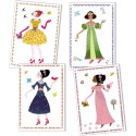 Stickers et paper dolls : robes des 4 saisons - djeco - Djeco