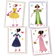 Stickers et paper dolls : robes des 4 saisons - djeco - Djeco 2