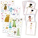 Stickers et paper dolls : robes des 4 saisons - djeco - Djeco