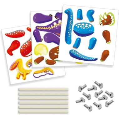 Création petits pantins dinos - loisirs créatifs - Djeco Création petits pantins dinos - loisirs créatifs - Djeco