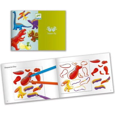 Création petits pantins dinos - loisirs créatifs - Djeco Création petits pantins dinos - loisirs créatifs - Djeco