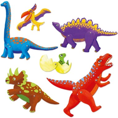 Création petits pantins dinos - loisirs créatifs - Djeco Création petits pantins dinos - loisirs créatifs - Djeco