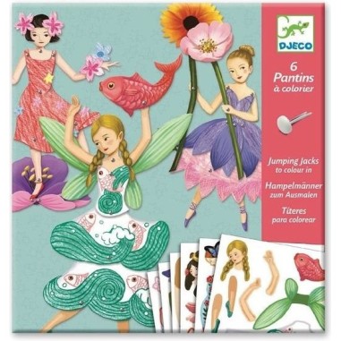 Petits pantins fées - loisirs créatifs Djeco Petits pantins fées - loisirs créatifs Djeco