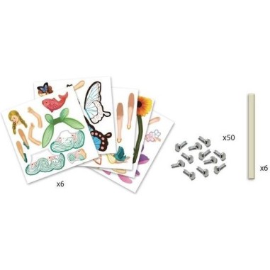 Petits pantins fées - loisirs créatifs Djeco Petits pantins fées - loisirs créatifs Djeco